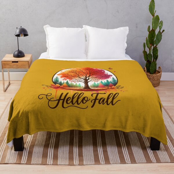 Item preview, Hello Fall – Watercolor Pumpkins & Autumn Blooms for Seasonal Apparel & Decor designed and sold by artedigital99.