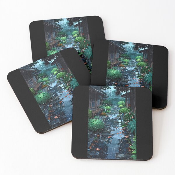 Item preview, Garden in the pouring rain. designed and sold by ArtCraftLab.