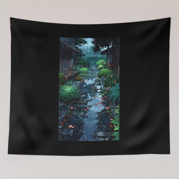 Item preview, Garden in the pouring rain. designed and sold by ArtCraftLab.