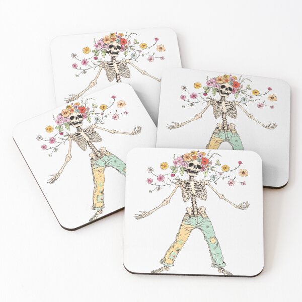 Item preview, Skeleton and Flowers designed and sold by Ninastudio789.