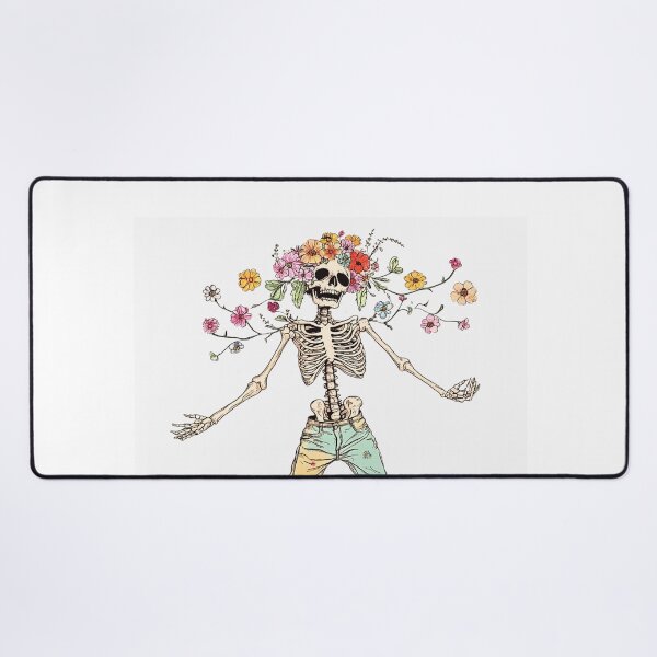 Item preview, Skeleton and Flowers designed and sold by Ninastudio789.