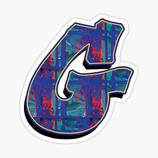 G - paintdrips Sticker