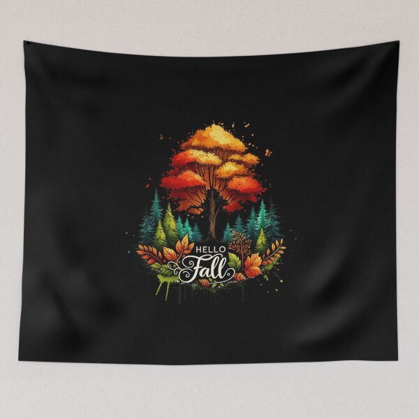 Item preview, Hello Fall – Watercolor Pumpkins & Autumn Blooms for Seasonal Apparel & Decor designed and sold by artedigital99.