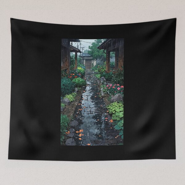 Item preview, Garden in the pouring rain. designed and sold by ArtCraftLab.