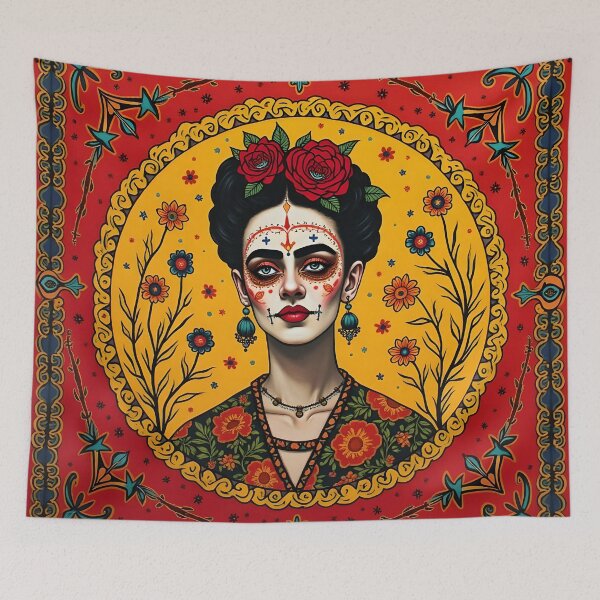 Item preview, Frida Kahlo. Catrina, Dia de los Muertos, Mexico. designed and sold by SoniaSarkali.