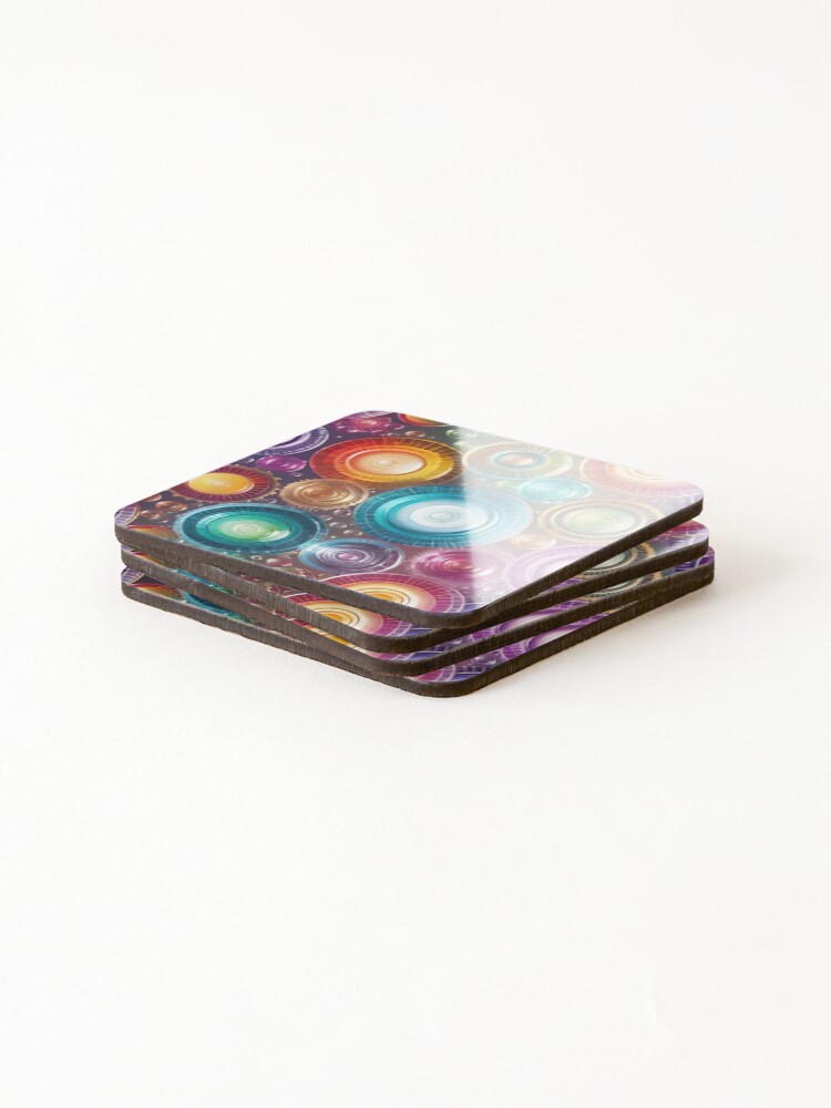 Thumbnail 4 of 5, Coasters (Set of 4), Abstract Pattern designed and sold by masabo.