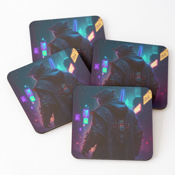 Item preview, Cyberpunk Crusader Neon designed and sold by aiko-art.