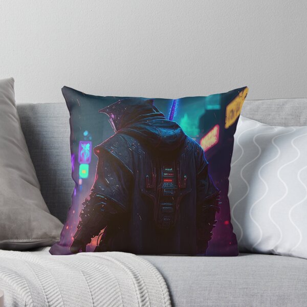 Item preview, Cyberpunk Crusader Neon designed and sold by aiko-art.