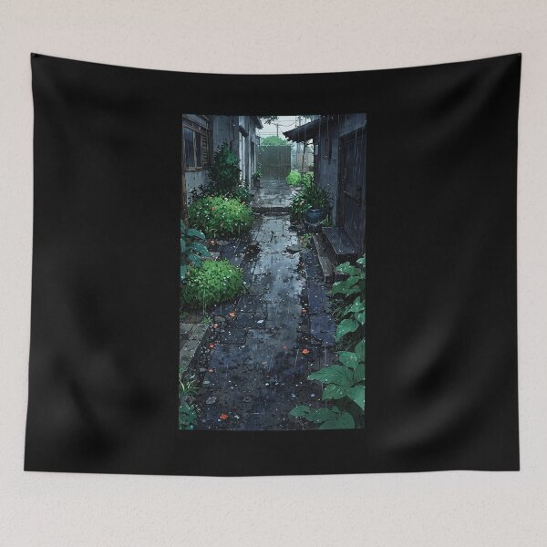 Item preview, Garden in the pouring rain. designed and sold by ArtCraftLab.