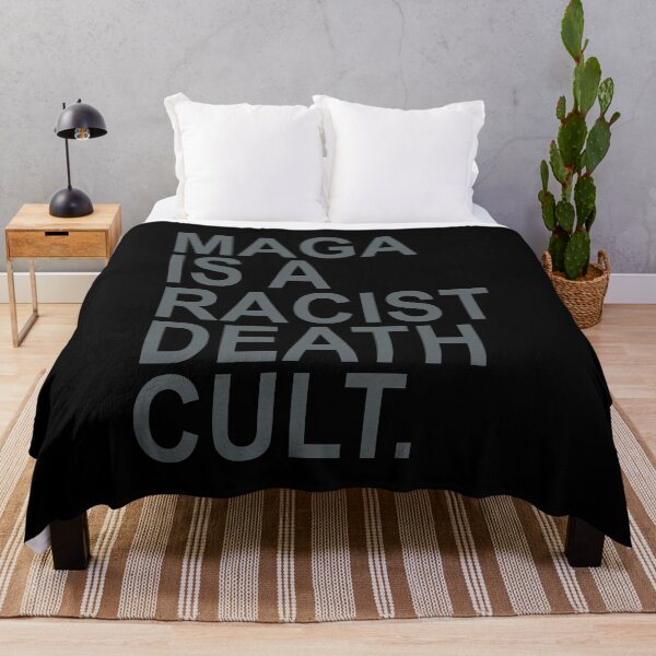 Item preview, Maga is a Racist Death Cult - Subtle Gray designed and sold by Thelittlelord.
