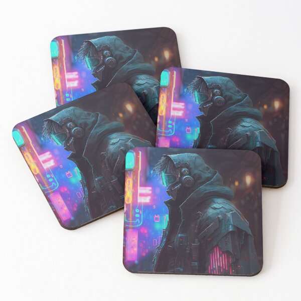 Item preview, Cyberpunk Crusader Neon designed and sold by aiko-art.