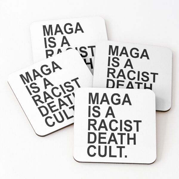 Item preview, Maga is a Racist Death Cult - Black designed and sold by Thelittlelord.