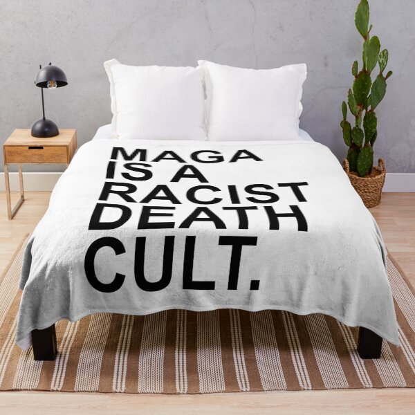 Item preview, Maga is a Racist Death Cult - Black designed and sold by Thelittlelord.