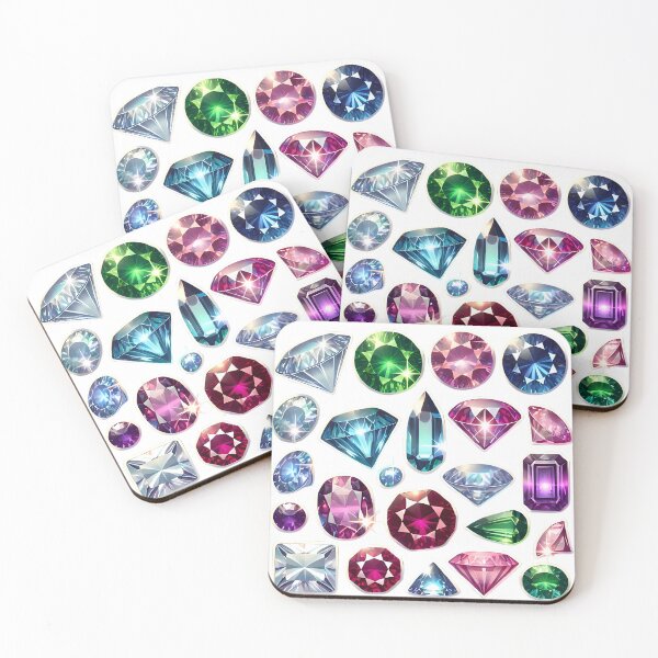 Item preview, Shimmering Gemstone Collection designed and sold by Peelya.