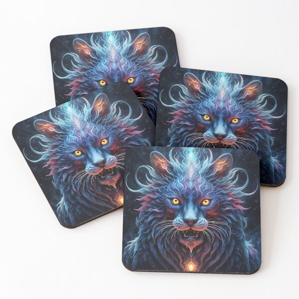 Item preview, Majestic Blue-Pink Lion Fantasy designed and sold by koreatvtea.