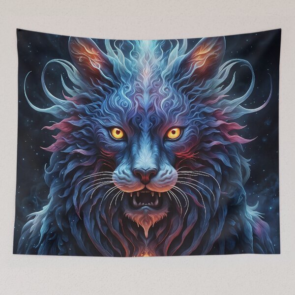Item preview, Majestic Blue-Pink Lion Fantasy designed and sold by koreatvtea.