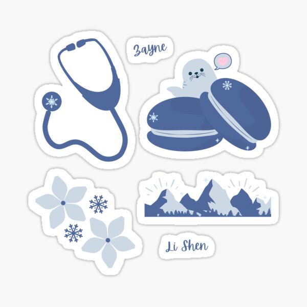 Artikel-Vorschau von Zayne (Love & Deepspace) | Stickerpaket | Otome-Spiel | Love and Deepspace, designt und verkauft von matchaisu.