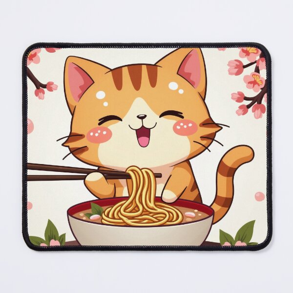 Item preview, ramen cat designed and sold by jkrphoto.