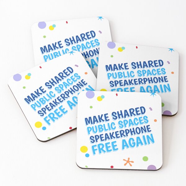 Item preview, Make Shared Public Spaces Speakerphone Free Again designed and sold by GuesthozGraphix.