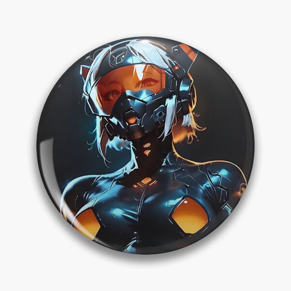 Item preview, Cyberpunk anime girl cyber suit futuristic retro poster designed and sold by BorgSpareParts.