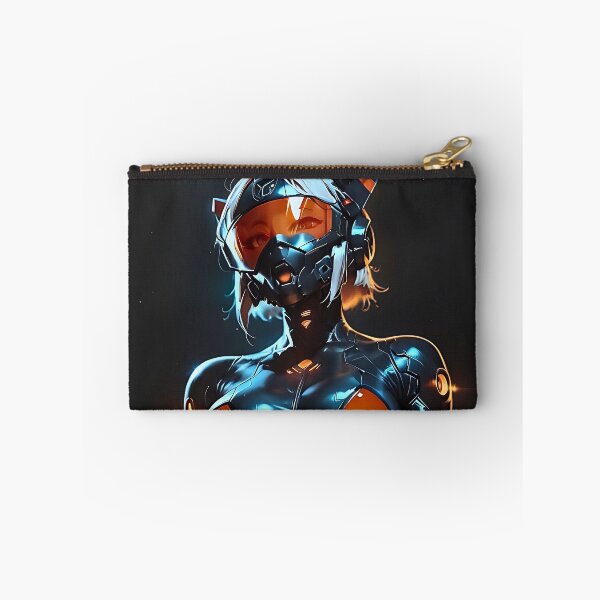 Item preview, Cyberpunk anime girl cyber suit futuristic retro poster designed and sold by BorgSpareParts.