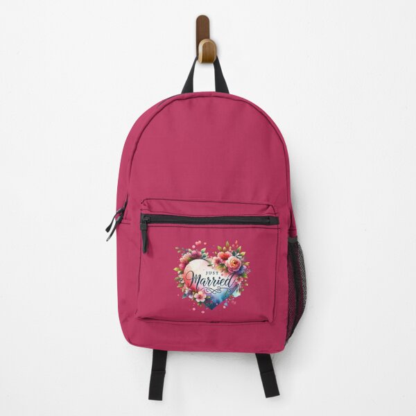 Item preview, "Just Married" Floral Heart – Romantic Wedding Design for T-Shirts & Gifts designed and sold by artedigital99.