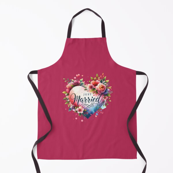 Item preview, "Just Married" Floral Heart – Romantic Wedding Design for T-Shirts & Gifts designed and sold by artedigital99.