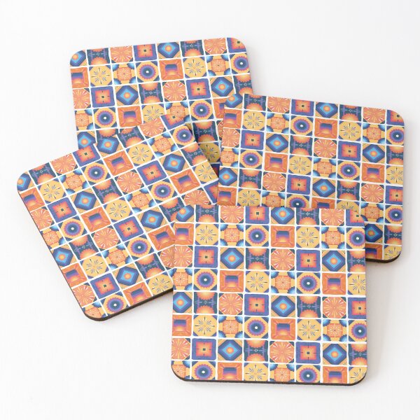 Item preview, Sunset Mediterranean inspired tile pattern  designed and sold by Leahvco.