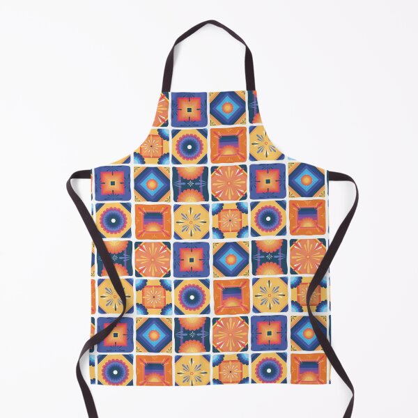 Item preview, Sunset Mediterranean inspired tile pattern designed and sold by Leahvco.