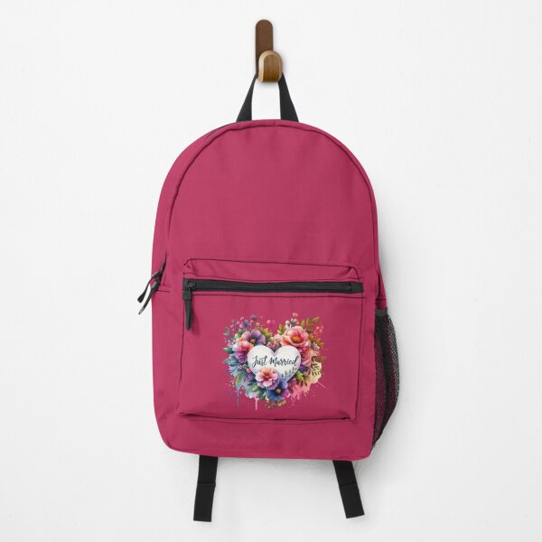 Item preview, Just Married Floral Heart – Romantic Wedding Design for T-Shirts & Gifts designed and sold by artedigital99.