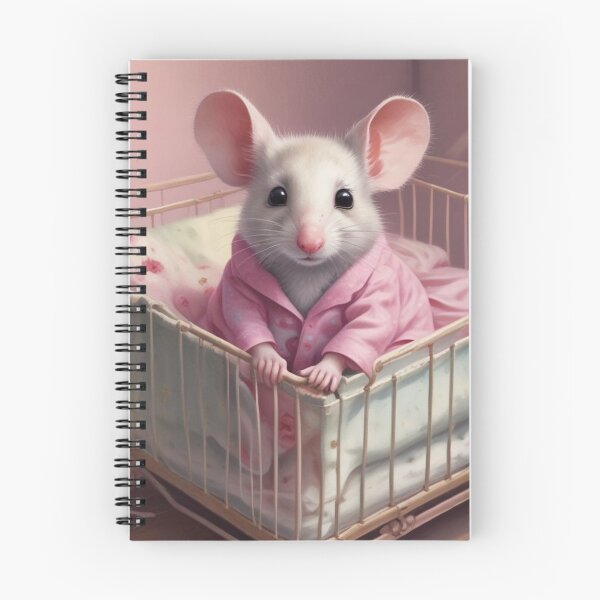Item preview, Cute mouse in pink pyjamas designed and sold by GasconyPassion.