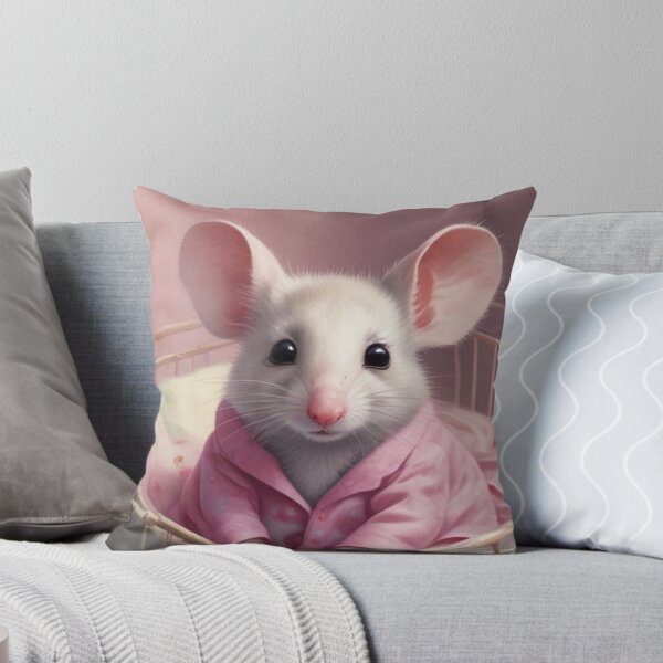 Item preview, Cute mouse in pink pyjamas designed and sold by GasconyPassion.
