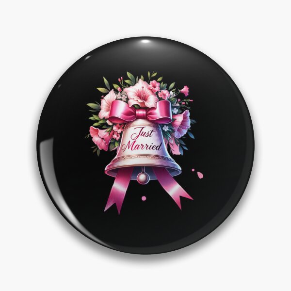 Item preview, Just Married Floral Heart – Romantic Wedding Design for T-Shirts & Gifts designed and sold by artedigital99.