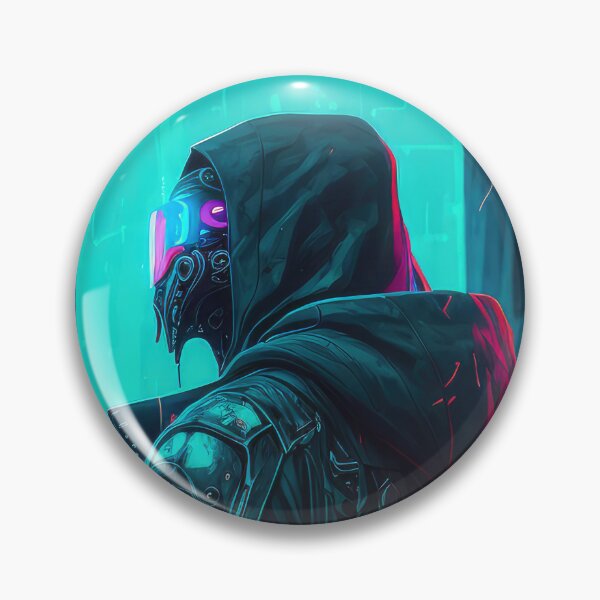 Item preview, Cyberpunk Crusader Neon designed and sold by aiko-art.
