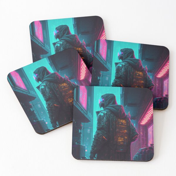 Item preview, Cyberpunk Crusader Neon designed and sold by aiko-art.