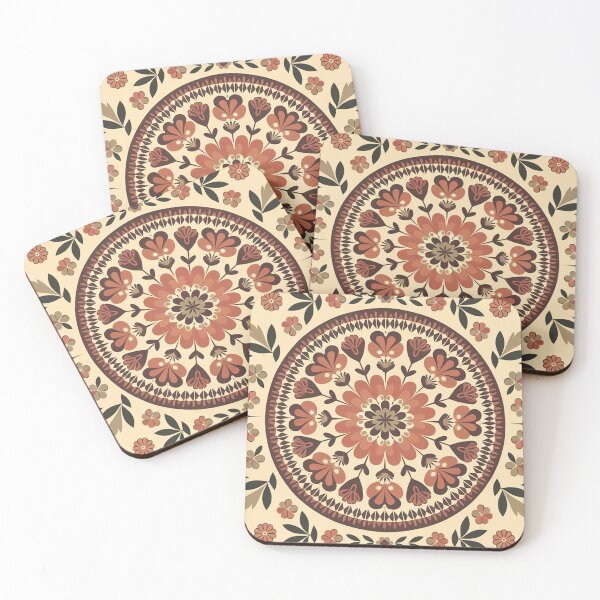 Item preview, Elegant Folk Art Pattern designed and sold by FatGiantCat.