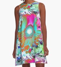 FLOWER COLLAGE A-Line Dress