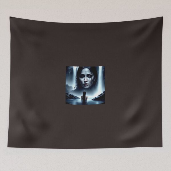 Item preview, Waterfall in full moon night  designed and sold by Sashindra.