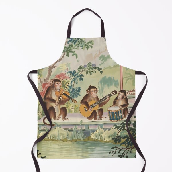 Artikelvorschau, Chinoiserie Affen mit Violine, Gitarre, Trommel entworfen und verkauft von Dshoppin.