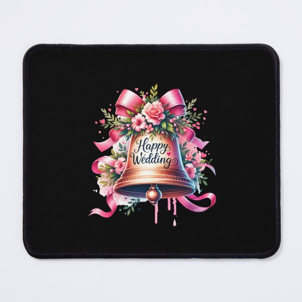 Item preview, Happy Wedding Floral Bell – Beautiful Wedding Design for Gifts & Apparel designed and sold by artedigital99.