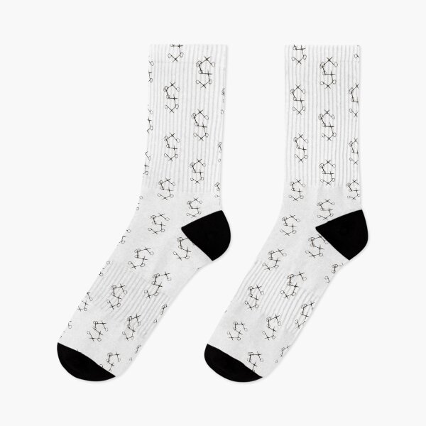 Item preview, Scissor Pattern - Capital Letter S - Black and white designed and sold by EveryDayDabble.