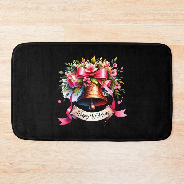 Item preview, Happy Wedding Floral Bell – Beautiful Wedding Design for Gifts & Apparel designed and sold by artedigital99.