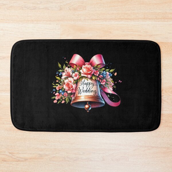 Item preview, Happy Wedding Floral Bell – Beautiful Wedding Design for Gifts & Apparel designed and sold by artedigital99.
