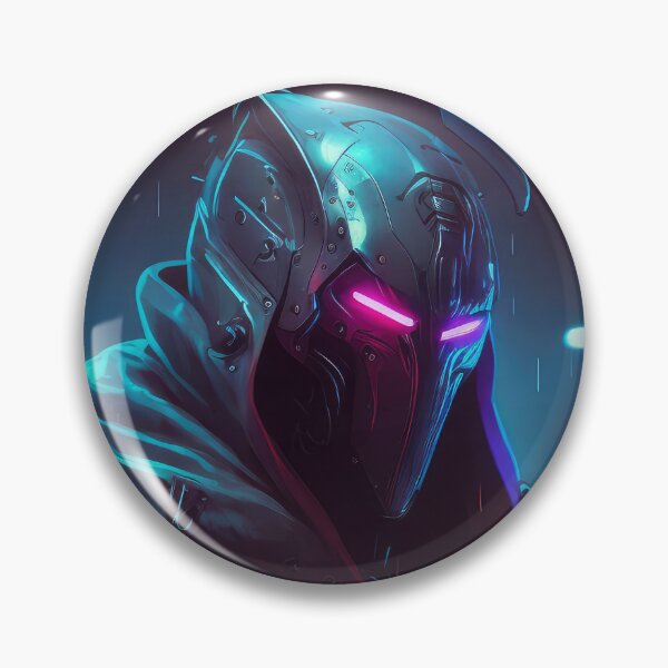 Item preview, Cyberpunk Crusader Neon designed and sold by aiko-art.