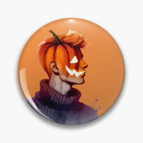 Item preview, Pumpkin Head Guy at Halloween, Water Color Style designed and sold by Gaborai.