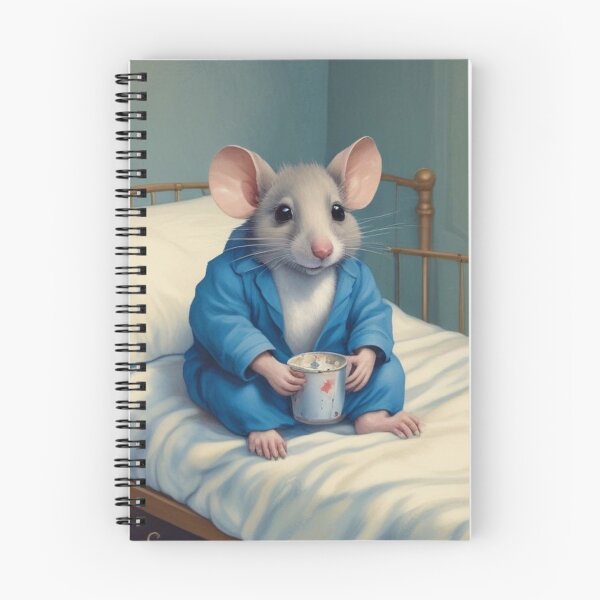 Item preview, Cute mouse in blue pyjamas designed and sold by GasconyPassion.