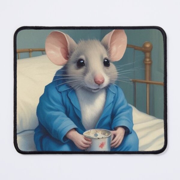 Item preview, Cute mouse in blue pyjamas designed and sold by GasconyPassion.