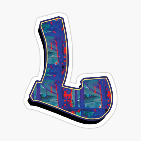 L - paintdrips Sticker