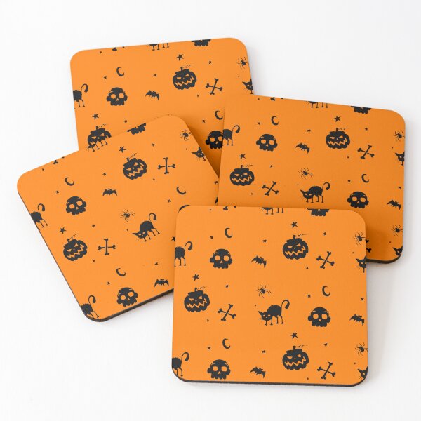 Item preview, Orange Background Halloween Pattern designed and sold by edsantos-dg.