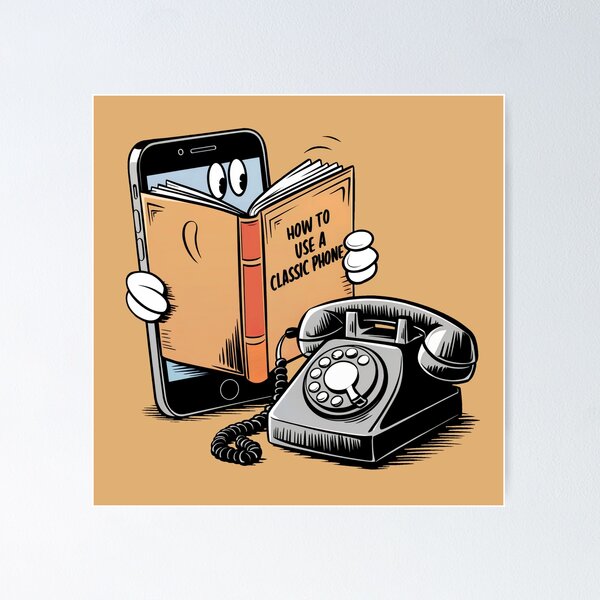 Item preview, How to use a classic phone designed and sold by T-Shirt Garden and Things.
